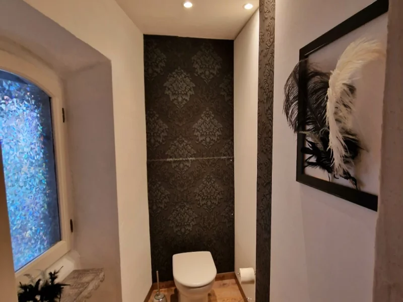 Les toilettes de la suite l'Atelier du Marquis